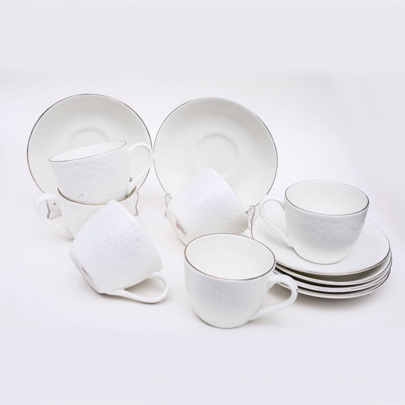 Buy Jacksia Cup & Saucer (100 ML) - Twelve Piece Set Tea Cup & Saucer from Vaaree