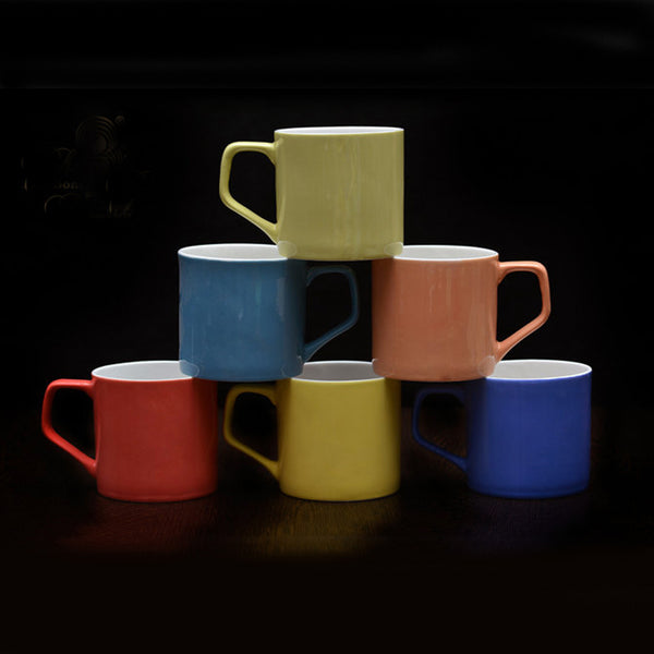 Mug & Tea Cup - Poc Raila Multicolor Cup (200 ML) - Set Of Six