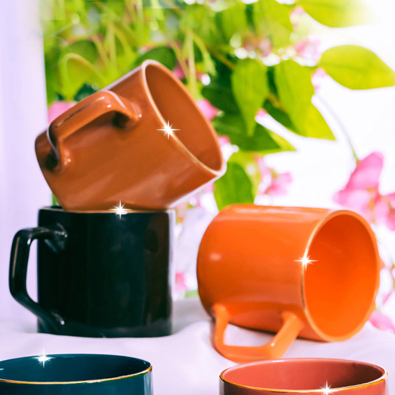 Mug & Tea Cup - Blaze Roma Multicolor Cup (200 ML) - Set Of Six