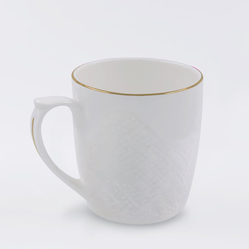 Mug & Tea Cup - Andiera White Cup (175 ML) - Set Of Six