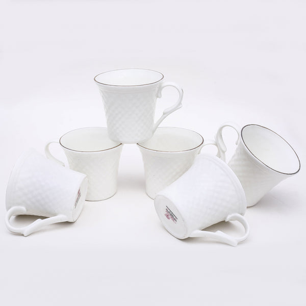 Mug & Tea Cup - Nova Cup (175 ML) - Set Of Six