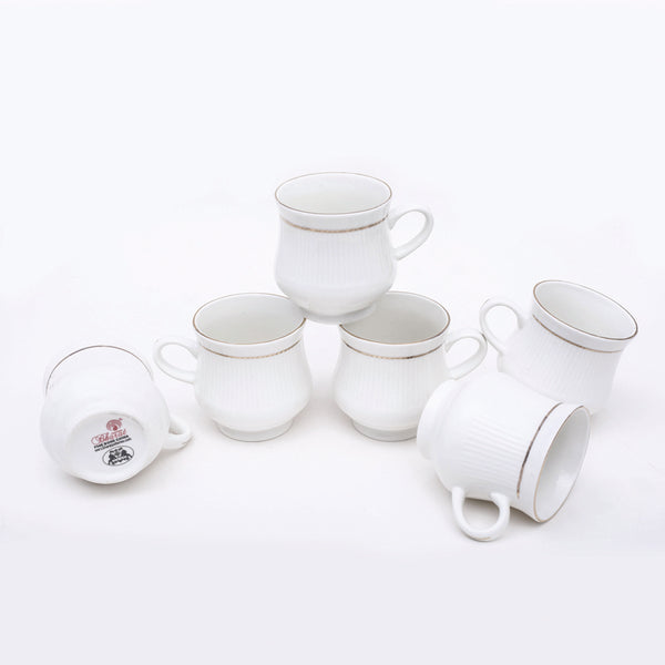 Mug & Tea Cup - Athesis Cup (175 ML) - Set Of Six