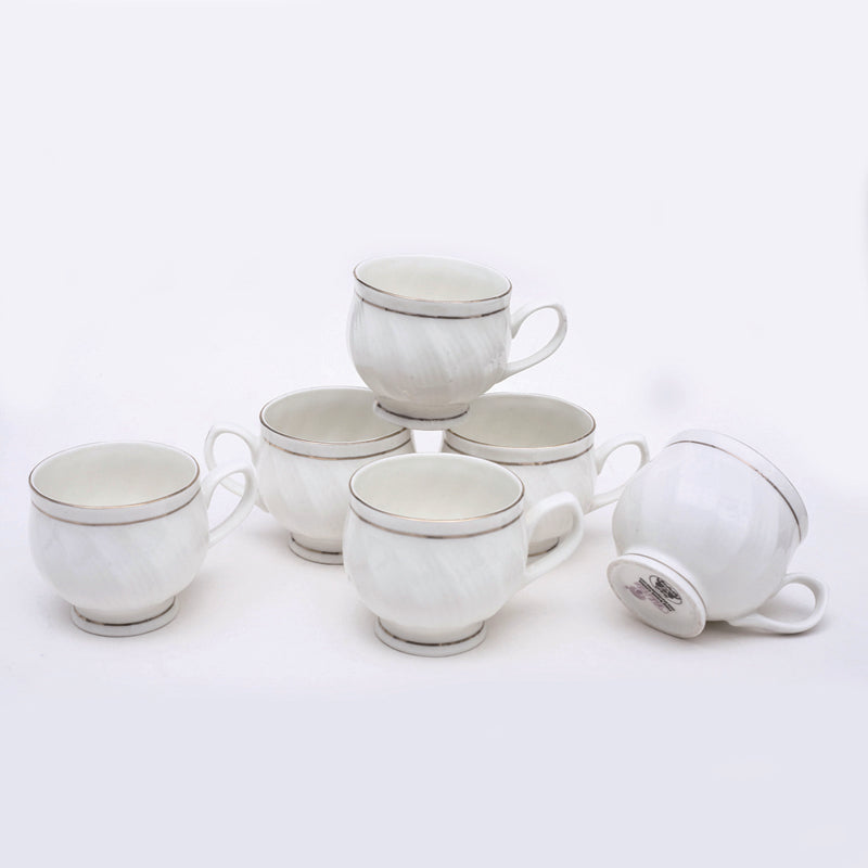 Mug & Tea Cup - Romy Cup (175 ML) - Set Of Six