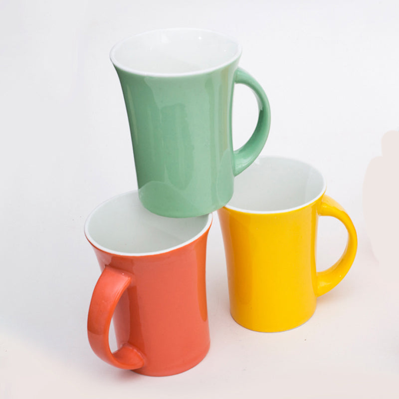 Mug & Tea Cup - Quma Multicolor Mug (250 ML) - Set Of Six