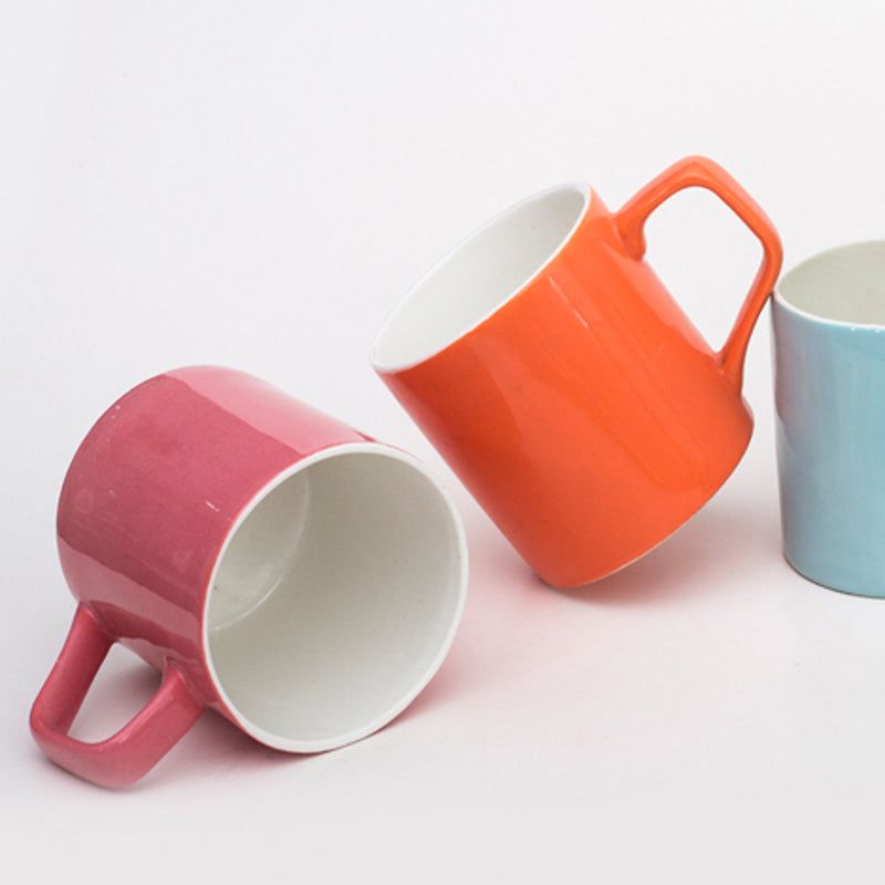 Mug & Tea Cup - Ryder Multicolor Cup (175 ML) - Set Of Six