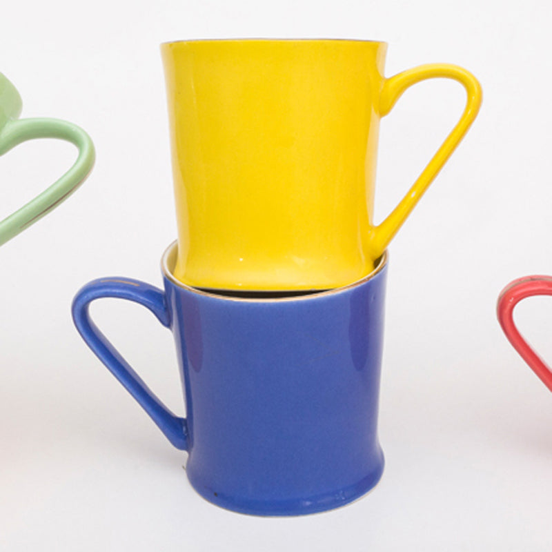 Mug & Tea Cup - Sierra Multicolor Cup (175 ML) - Set Of Six