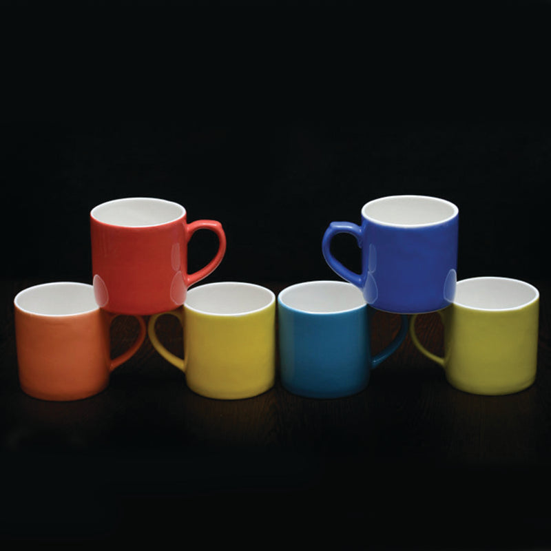 Mug & Tea Cup - Vado Multicolor Cup (200 ML) - Set Of Six