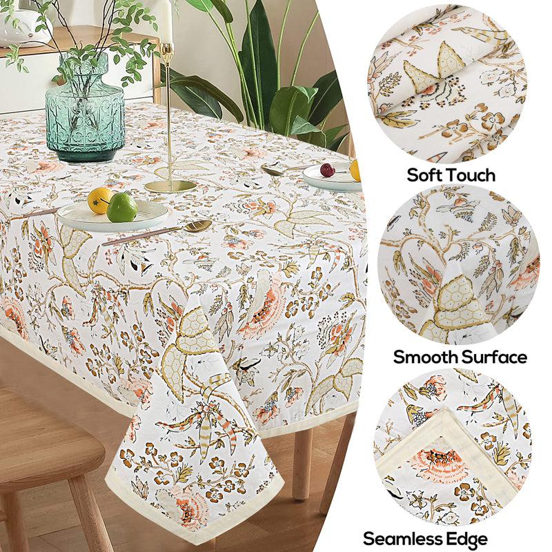 Buy Muhina SquareTable Cover (Ivory) - Four Seater Table Cover from Vaaree