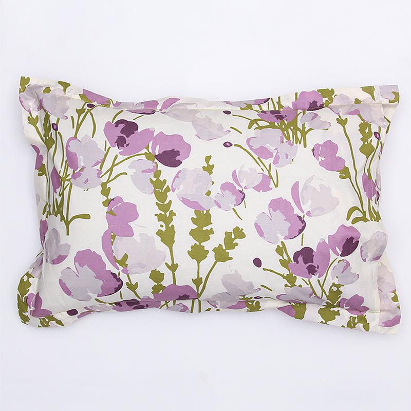 Buy Himalayan Poppie Bedsheet - Purple Bedsheets from Vaaree