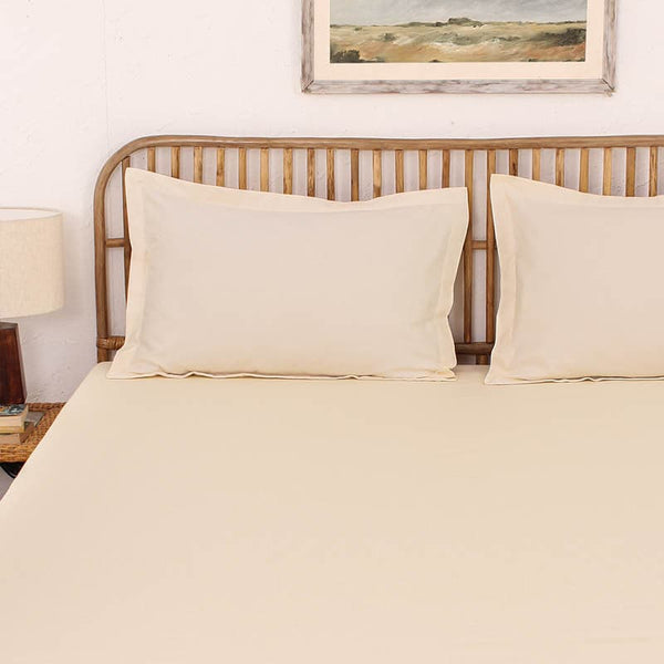 Buy Dreamy Delight Bedsheet - Off White Online in India | Bedsheets on Vaaree