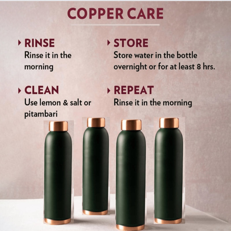 Buy Mista Copper Water Bottle - 1000 ML Bottle from Vaaree