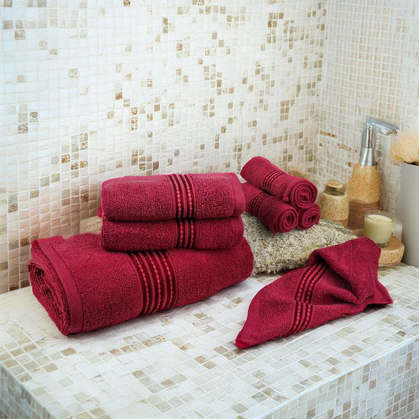 Buy Micro Cotton LuxeDry Soothe Bath Towel - Maroon Bath Towels from Vaaree