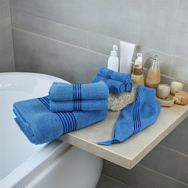 Buy Micro Cotton LuxeDry Soothe Bath Towel - Blue Bath Towels from Vaaree