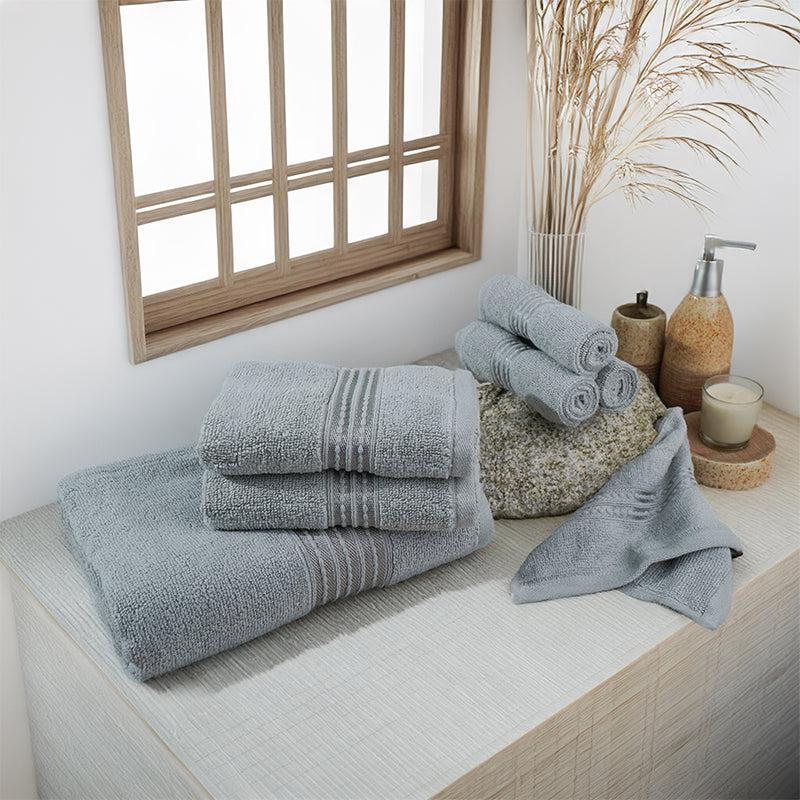 Buy Micro Cotton LuxeDry Soothe Bath Towel - Grey Bath Towels from Vaaree