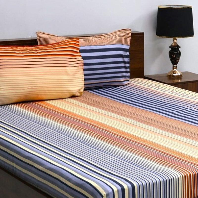 Buy Ekiya Striped Bedsheet Bedsheets from Vaaree