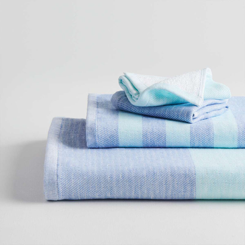 Buy Viya Terry Towel Combo (Aqua & Cobalt) - Four Piece Set Towel Sets from Vaaree