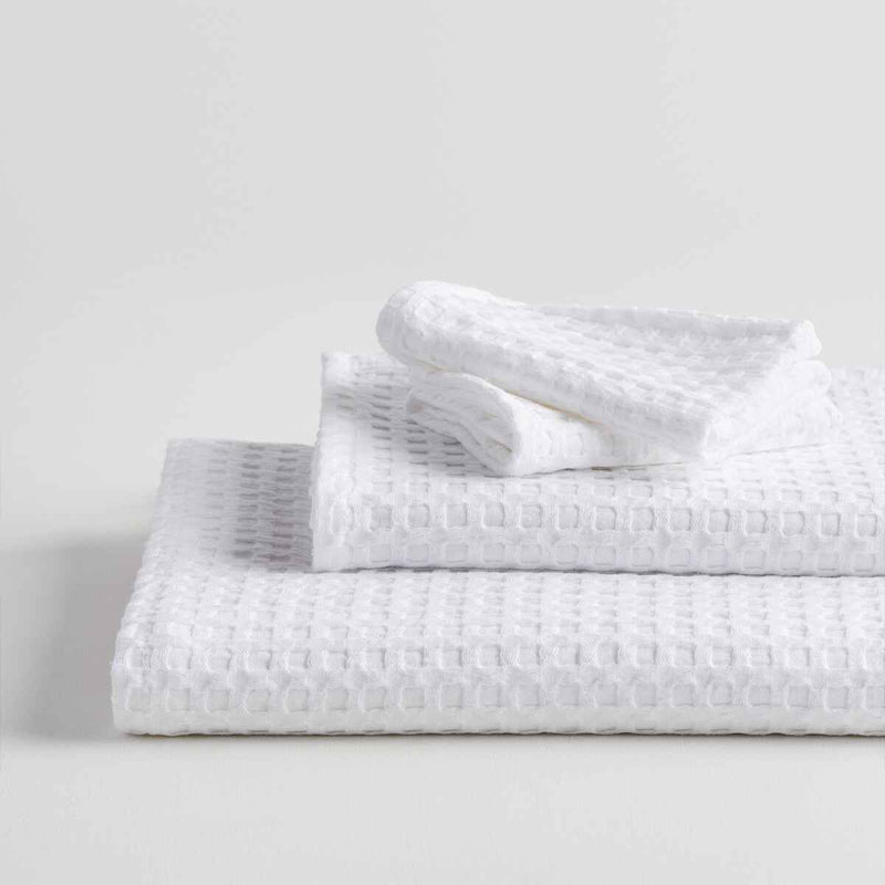 Buy Zira Textured Waffle Towel Combo (White) - Four Piece Set Towel Sets from Vaaree