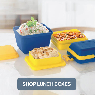  MILTON Bento lunch Box For School And Work - Stainless Steel  Leak Proof Bento Box for Kids And Adults - Microwave Safe Meal Prep  Container Set of 3 - Blue: Home & Kitchen
