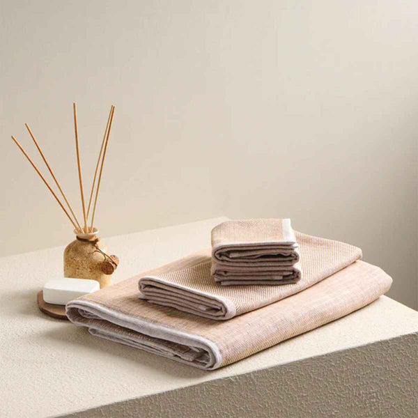 Buy Absorbo Bamboo Terry Towel Combo (Beige) - Four Piece Set Towel Sets from Vaaree