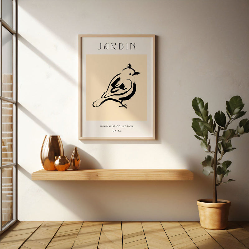 Wall Art & Paintings - Chirping Melody Wall Art - Black Frame