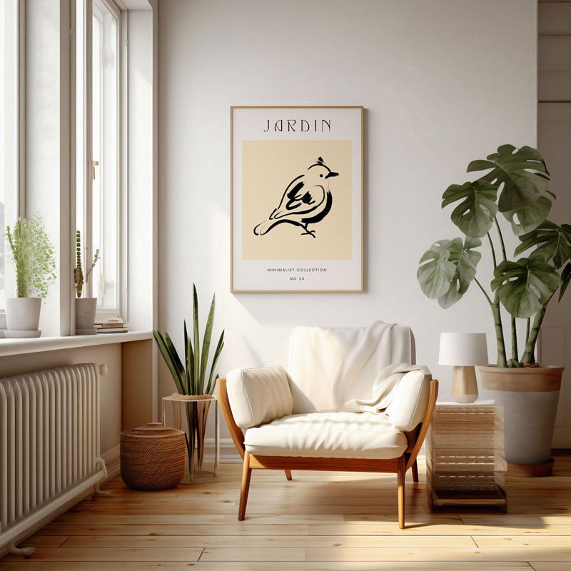 Wall Art & Paintings - Chirping Melody Wall Art - Black Frame