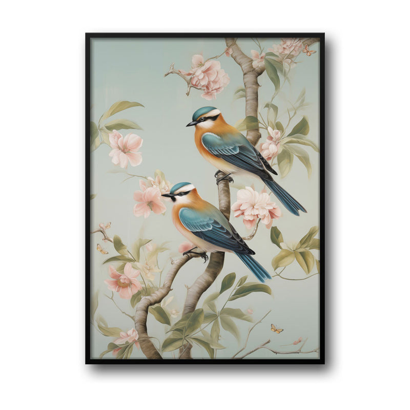 Wall Art & Paintings - Whimsical Aviary Wall Art - Black Frame