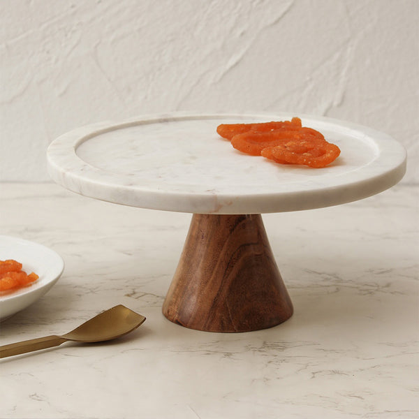 Buy Manava Marble Cake Stand Cake Stand from Vaaree