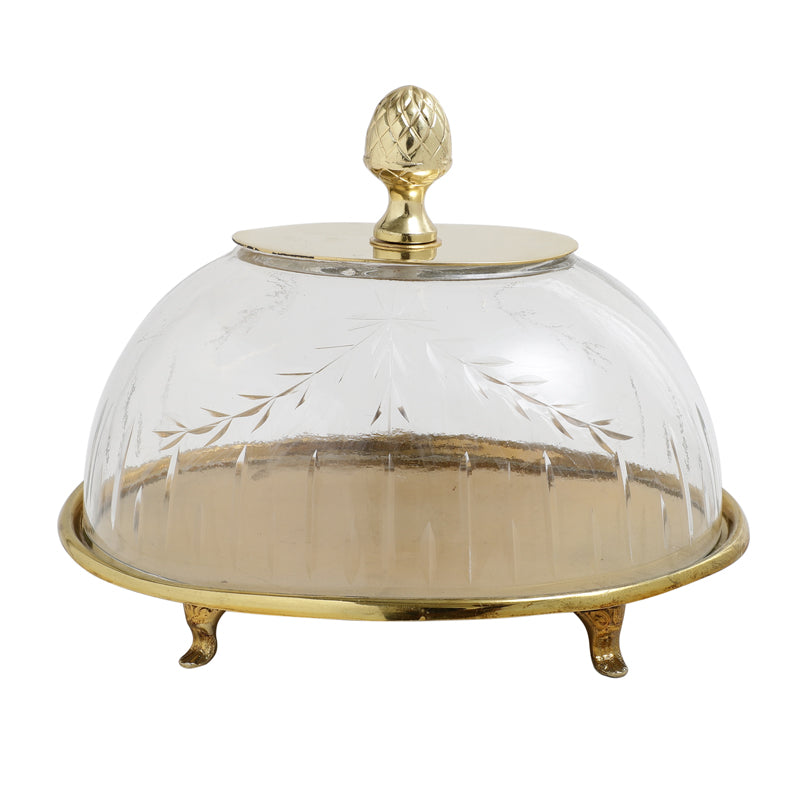 Buy Eira Cake Stand - Gold Cake Stand from Vaaree