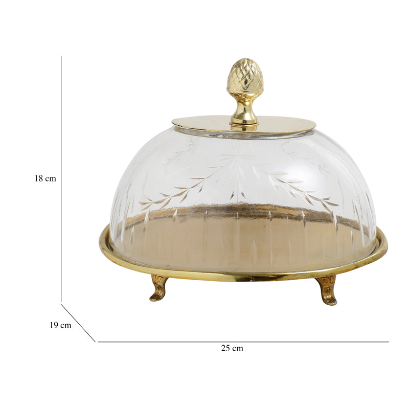 Buy Eira Cake Stand - Gold Cake Stand from Vaaree