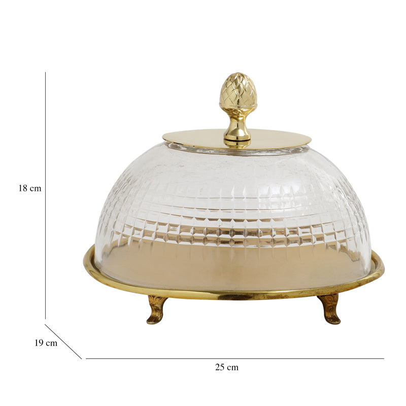 Buy Vigo Cake Stand - Gold Cake Stand from Vaaree