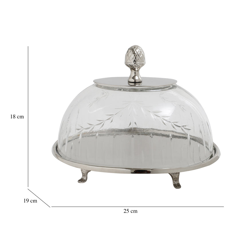 Buy Eira Cake Stand - Silver Cake Stand from Vaaree