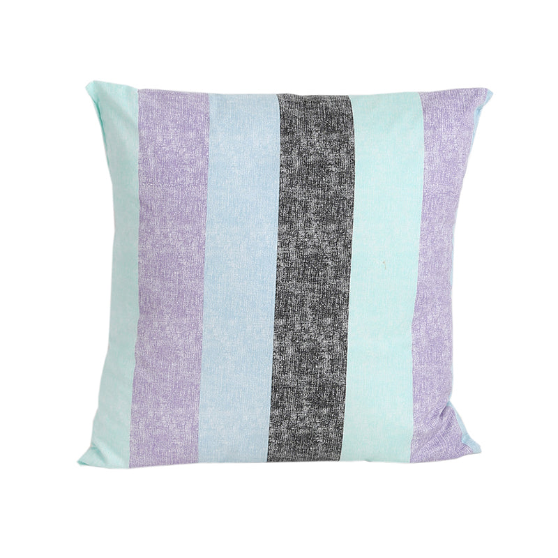 Buy Kahaniya Stripe Cushion Cover - Purple & Blue Cushion Covers from Vaaree