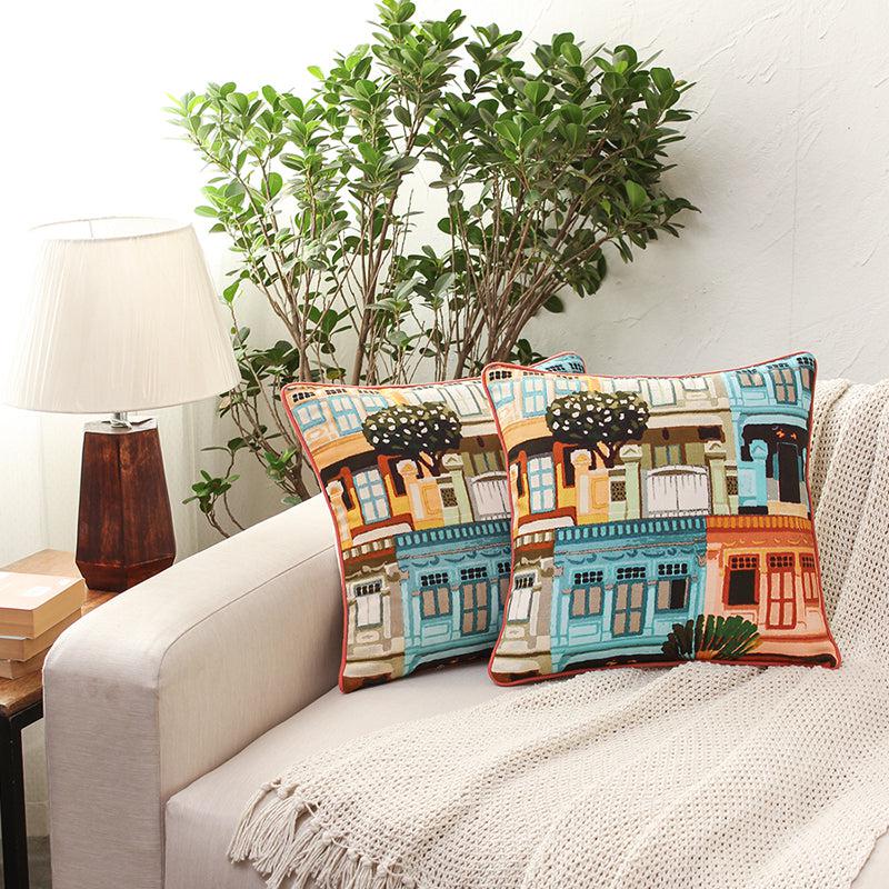 Buy The Shophouses Cushion Cover Cushion Covers from Vaaree