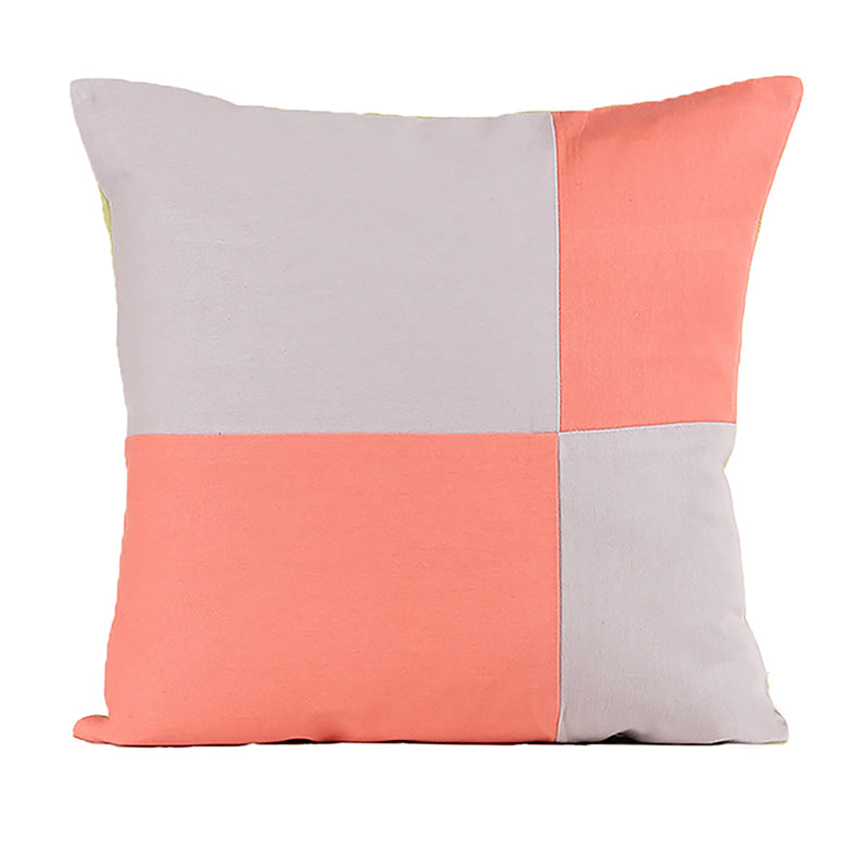 Buy Bhumiti Cushion Cover (Grey & Orange) - Set Of Two Cushion Cover Sets from Vaaree