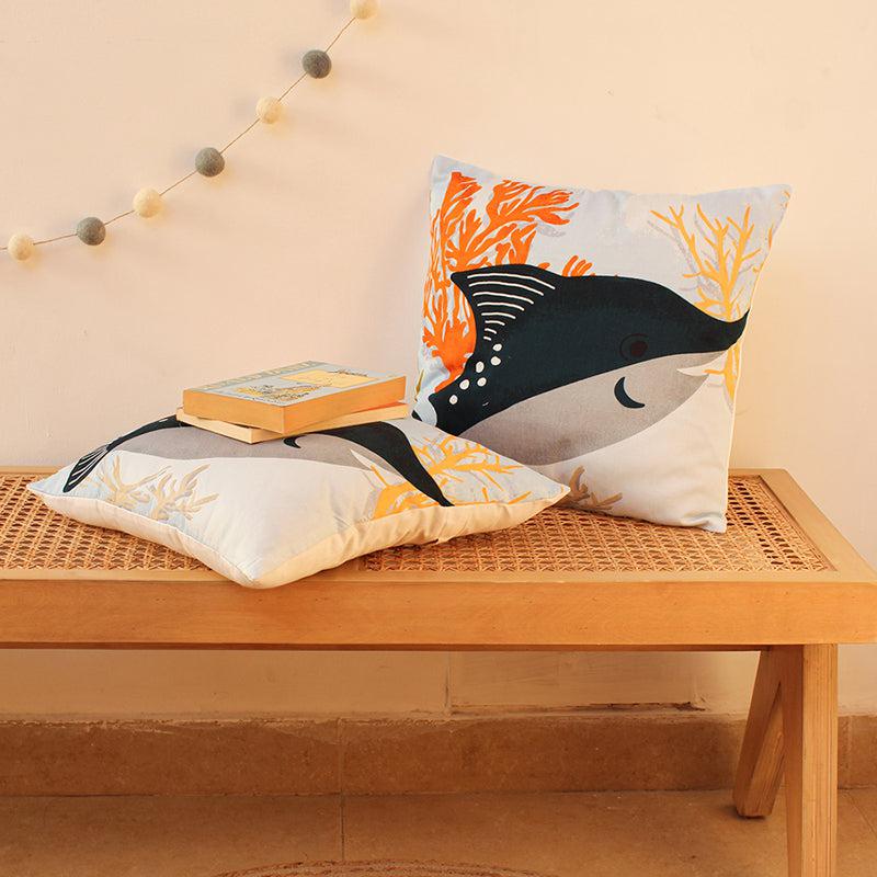 Buy The Block Stripe Cushion Cover (Multicolor) - Set Of Two Cushion Cover Sets from Vaaree