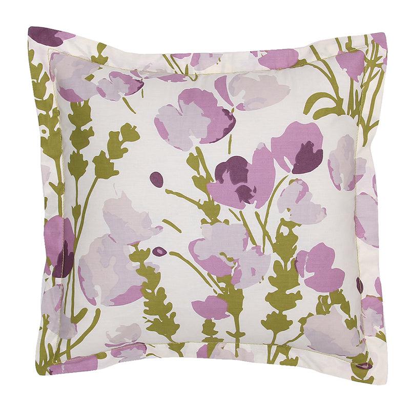 Buy Himalayan Poppies Cushion Cover (Purple) - Set Of Two Cushion Cover Sets from Vaaree