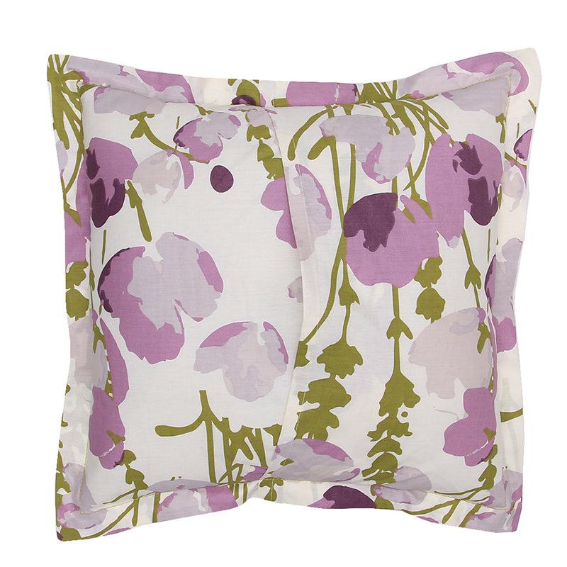 Buy Himalayan Poppies Cushion Cover (Purple) - Set Of Two Cushion Cover Sets from Vaaree