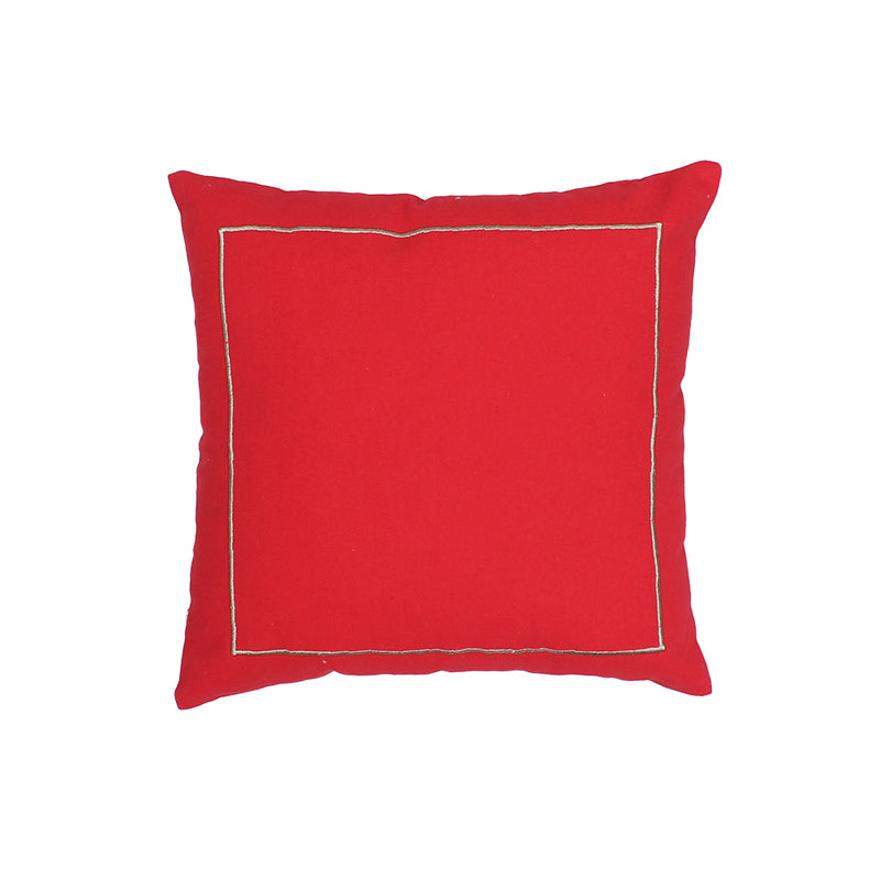 Buy Holly Cushion Cover (Red) - Set Of Two Cushion Cover Sets from Vaaree