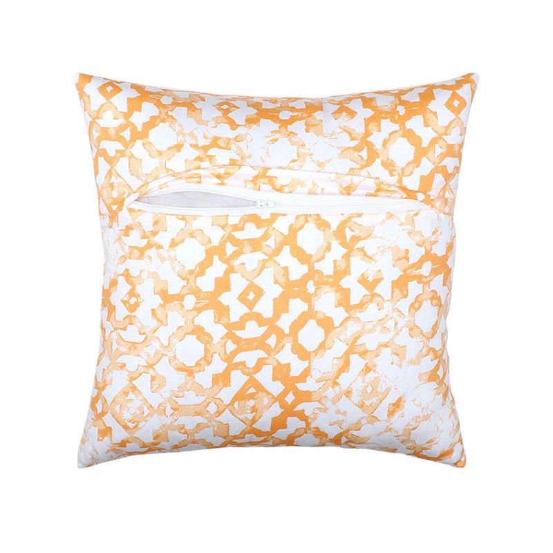 Buy Jaali Cushion Cover (Orange) - Set Of Two Cushion Cover Sets from Vaaree