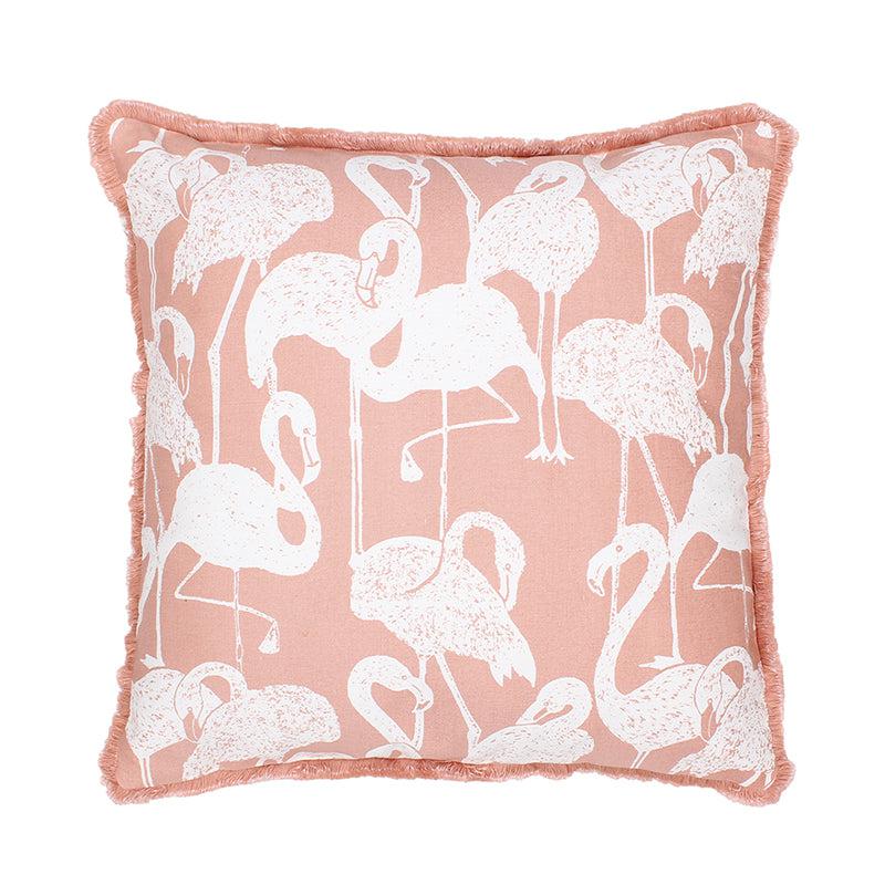 Buy Jacana Cushion Cover (Peach) - Set Of Two Cushion Cover Sets from Vaaree