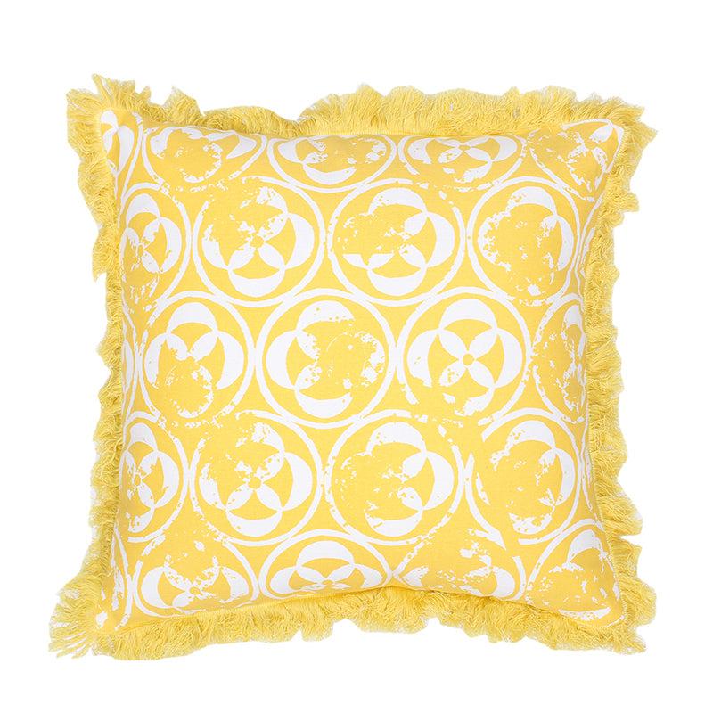 Buy Jahadhoni Cushion Cover (Yellow) - Set Of Two Cushion Cover Sets from Vaaree