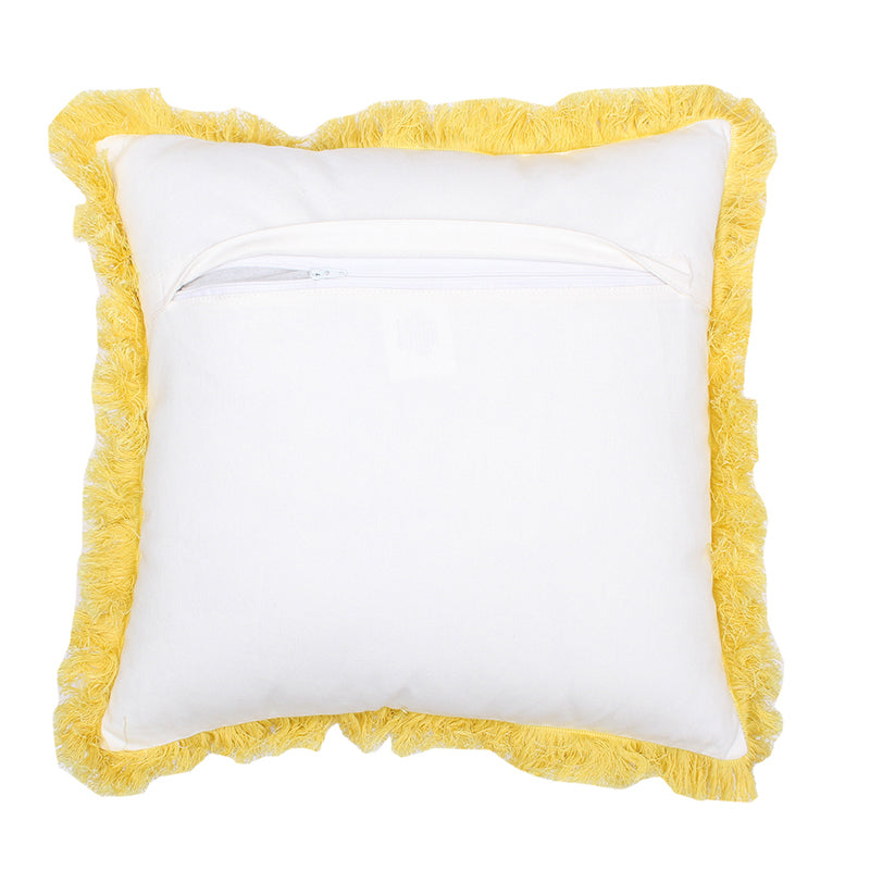 Buy Jahadhoni Cushion Cover (Yellow) - Set Of Two Cushion Cover Sets from Vaaree