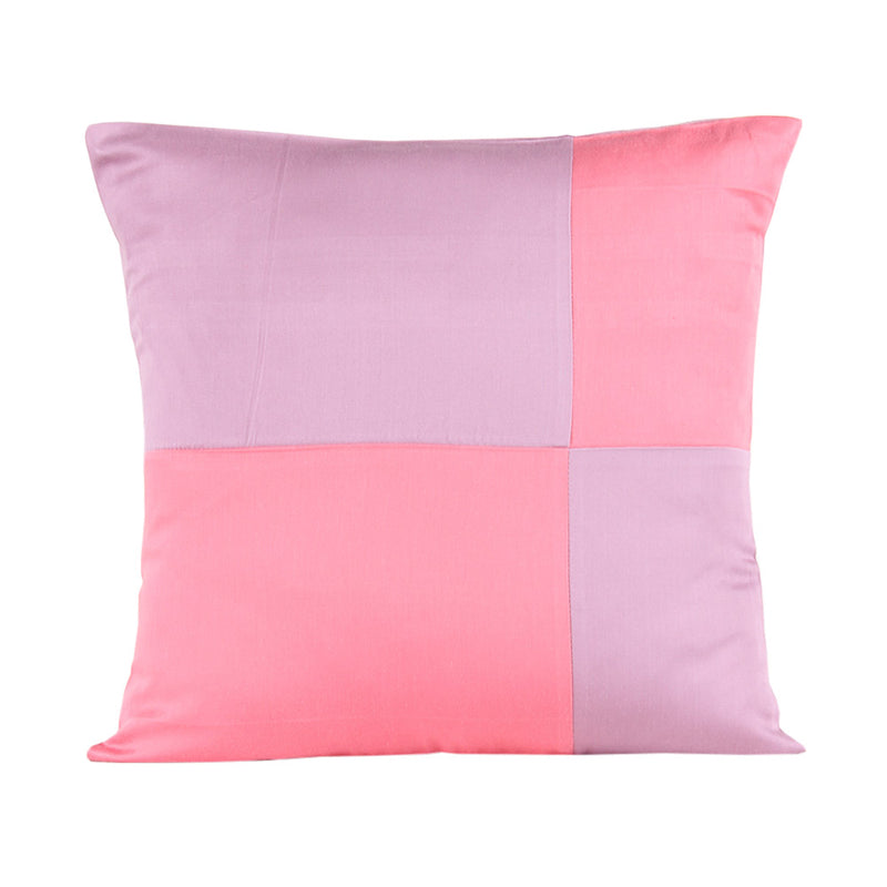 Buy Bhumiti Grided Cushion Cover (Purple & Pink) - Set Of Two Cushion Cover Sets from Vaaree