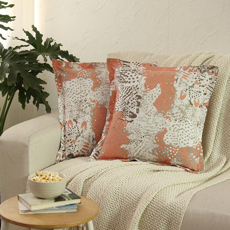 Buy Mashak Cushion Cover (Peach) - Set Of Two Cushion Cover Sets from Vaaree