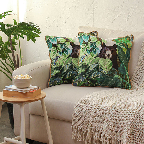 Namdapha Cushion Cover (Green) - Set Of Two