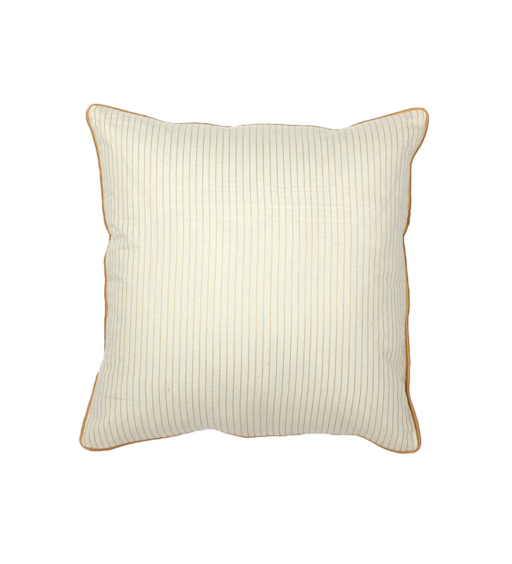 Buy Paeth Cushion Cover (White Gold) - Set Of Two Cushion Cover Sets from Vaaree