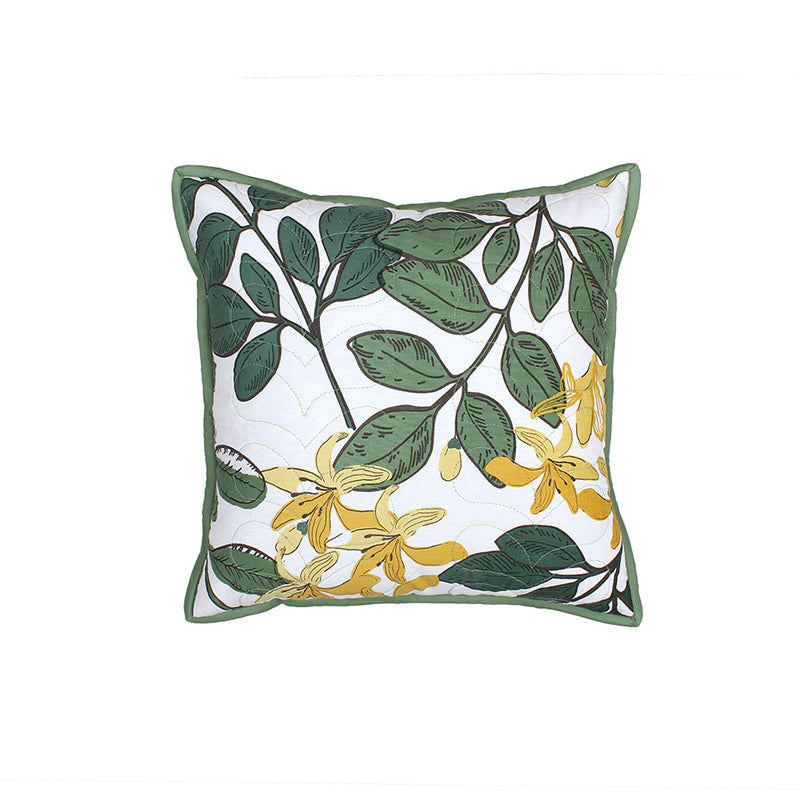 Buy Pallav Cushion Cover (Green) - Set Of Two Cushion Cover Sets from Vaaree