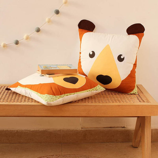 Buy Boo Bear Cushion Cover - Set Of Two Online in India | Cushion Cover Sets on Vaaree