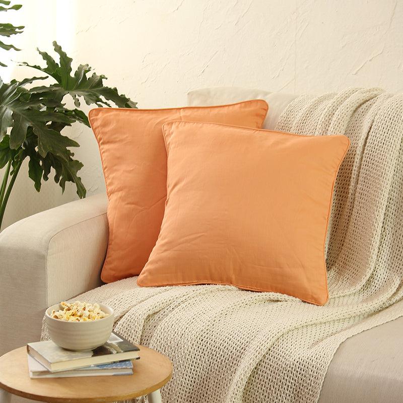 Buy Rangrag Cushion Cover (Peach) - Set Of Two Cushion Cover Sets from Vaaree