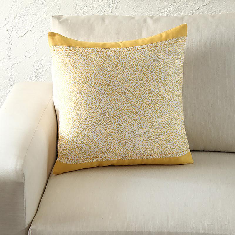 Buy Sarisa Cushion Cover (Yellow) - Set Of Two Cushion Cover Sets from Vaaree